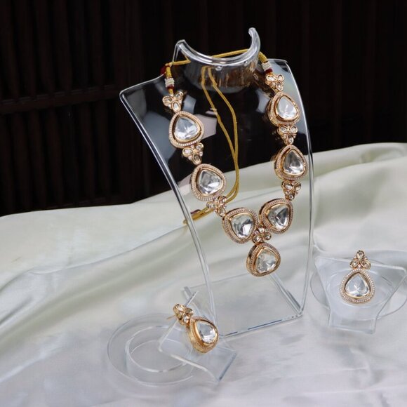 Royal Kundan Necklace & Earrings Set, JP30 - Picture 11 of 11